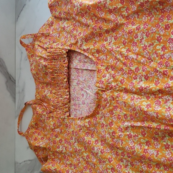 Wild Fable Sleeveless Woven Bodycon Dress in Orange Floral Size XL NWOT - Picture 8 of 10